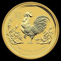 Year of the Rooster - 2017 gouden munt Year of the Rooster - 2017 gouden munt